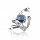 Freesia ring med London blue topaz thumbnail