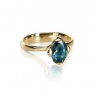 Honey Petal ring med London Blue Topaz thumbnail