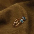 Honey Petal ring med London Blue Topaz thumbnail