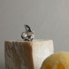 Silver pearl ring thumbnail