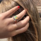 Tvunnet ring med solstein thumbnail