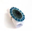 Ring Sølje i blå epoxy thumbnail