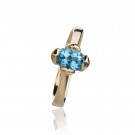 Honey Petal ring med London Blue Topaz thumbnail