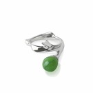 Branch ring med Jade, sølv thumbnail