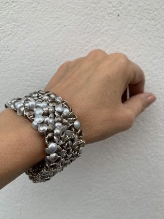 Seashell Bracelet Tricolor 9 Row