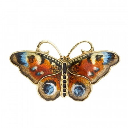Peacock Butterfly brooch
