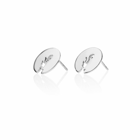 Oslofjord Earrings Silver 12mm