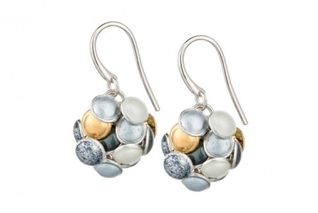 Seashell circle earrings