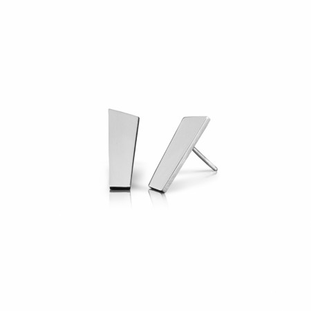 Silver Glossy Earrings 18mm