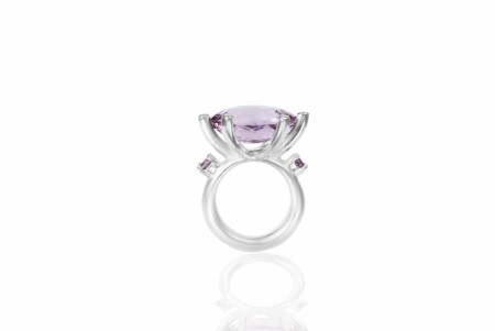 Cocktail claw ring med Amethyst